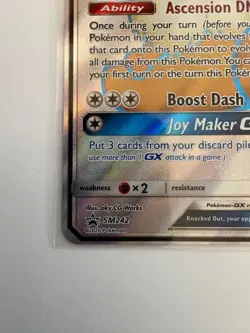 Eevee GX SM242 Black Star Promo Full Art Holo Pokemon Card - Image 5