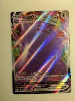 Ditto VMAX 051/072 Holo VMAX Rare Shining Fates Pokemon Lightly Played - Image 1