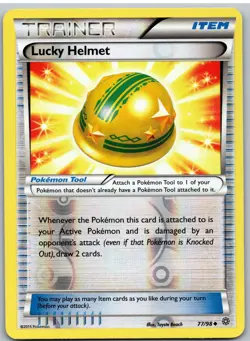 Lucky Helmet 77/98 Uncommon Ancient Origins Pokemon Reverse Holo - Image 1