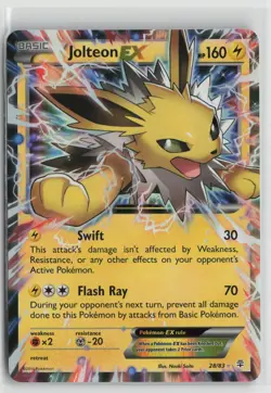 Jolteon EX 28/83 Holo EX Rare Generations Pokemon NM - Image 1