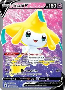 2022 Pokemon Astral Radiance 170/189 Jirachi V Full Art Holo Ultra Rare - Image 1