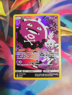Pokemon TCG Koffing Holo Secret Rare Cosmic Eclipse 243/236 - Image 1