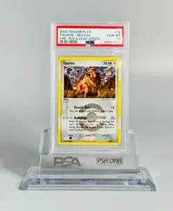 Pokemon PSA 10 Tauros Reverse Foil Fire Red Leaf Green #16 English - Image 1