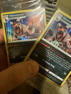 2X Houndoom SWSH090 Battle Styles Pre Release Promo SEALED pack Pokemon - Image 1