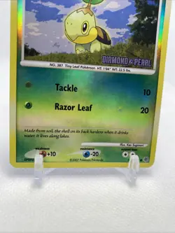 Turtwig Diamond and Pearl Burger King Stamped Holo 103/130 Pokemon - Image 3