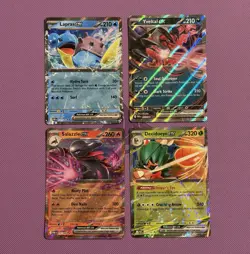 Pokemon 4 Full Art Holo Lot Lapras ex + 3 More - Image 1
