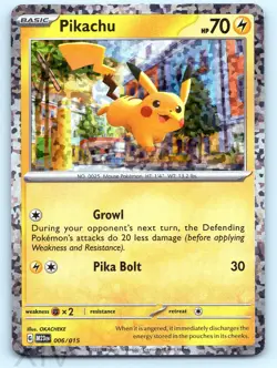 Pikachu 006/015 Pokemon McDonald's Collection 2023 Promo - Image 1