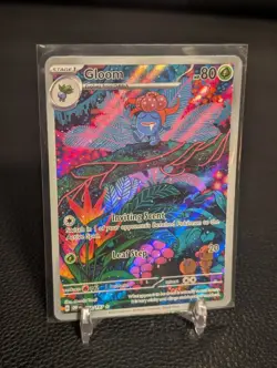 Pokemon Gloom 198/197 SV03 Obsidian Flames IR Full Art Holo Near Mint - Image 1
