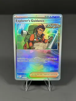 Explorer's Guidance Poke Ball 107/131 Holo Prismatic Evolutions Pokemon NM - Image 1