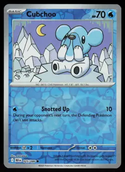 Cubchoo 025/086 Common Black Bolt Pokemon Reverse Holo Near Mint - Image 1