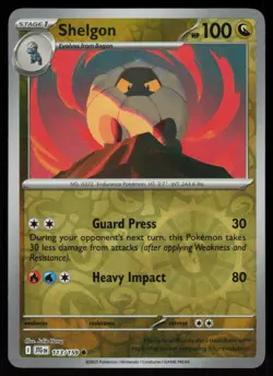 Shelgon 113/159 Common Journey Together Pokemon Reverse Holo Near Mint - Image 1