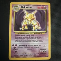 Wizards of the Coast Alakazam Base Set 1/102 Holo Rare Stage 2 80 HP 1999 - Image 1