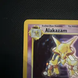 Wizards of the Coast Alakazam Base Set 1/102 Holo Rare Stage 2 80 HP 1999 - Image 2
