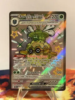 Pokemon TCG Forretress ex - Shiny Ultra Rare SV: Paldean Fates 212/091 NM - Image 1