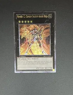 Yugioh Number 12: Crimson Shadow Armor Ninja ORCS-EN042 1st Ed Ultimate Rare NM - Image 1