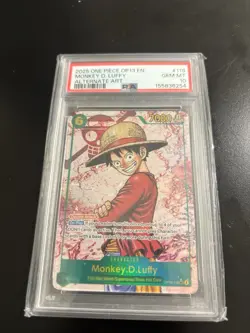 2025 ONE PIECE OP13-CARRYING ON HIS WILL ALTERNATE ART MONKEY D. LUFFY PSA 10 - Image 2