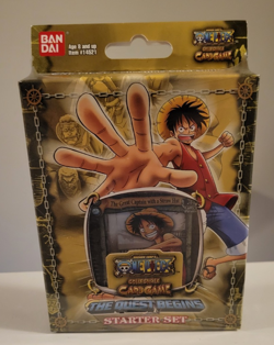 One Piece CCG The Quest Begins Sealed Starter Deck 2005 Bandai - Not Mint Box - Image 1