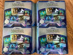 Disney Lorcana Rise Of The Floodborn Disney 100 Gift Set Lot of 4 Sealed - Image 1