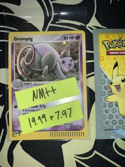 Grumpig 6/97 Holo Rare EX Pokemon Card 🔥PSA Grade🔥075💎NM++💎 - Image 1
