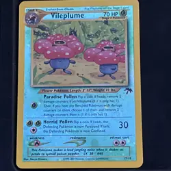 Pokemon Vileplume TCG Reverse Holo Card 17/18 Southern Islands Promo - Image 1