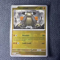 Terrakion Master Ball Pattern Holo Card 054/086 Sv: White Flare - Image 1