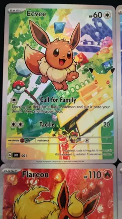 Custom Eeveelutions First Partner Inspired DIY Card Art Set - Image 2