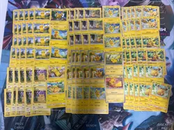100x Pikachu Pokemon TCG Non Holo Card Lot - As Shown - Multiples - Various Sets - Image 1