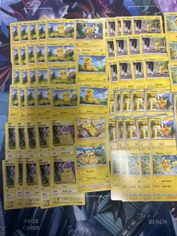 100x Pikachu Pokemon TCG Non Holo Card Lot - As Shown - Multiples - Various Sets - Image 2