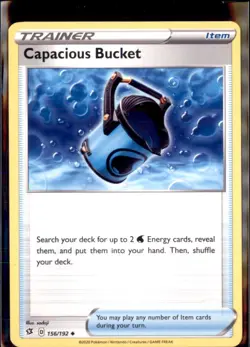 Pokemon Capacious Bucket 156/192 Rebel Clash Non Holo Uncommon 4 Card Lot - Image 1
