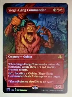 Siege-Gang Commander (Borderless) Dominaria Remastered Foil - Image 1