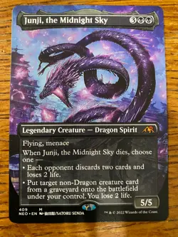 MTG Junji, the Midnight Sky (Borderless) - Kamigawa: Neon Dynasty NEW - Image 1