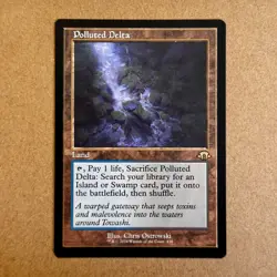 MTG ~ Polluted Delta (Retro Frame) ~ MH3 Modern Horizons 3 ~ 438 ~ Rare Land NM - Image 1