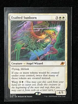 🔥 Exalted Sunborn 🔥 M 0015 EOE Edge of Eternities NM 🔥 FREE SHIPPING 🔥 - Image 1