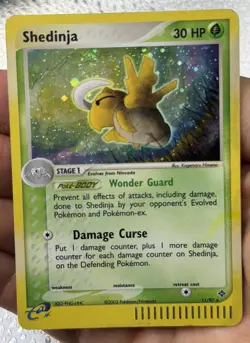 Nintendo Pokemon TCG Shedinja 11/97 EX Dragon Holo Rare 30 HP 2003 HP Swirl - Image 2