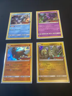 4 Pokemon TCG Promo Cards SM18-21 Alolan Sandslash Oricorio Mudsdale Drampa - Image 1