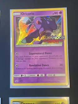 4 Pokemon TCG Promo Cards SM18-21 Alolan Sandslash Oricorio Mudsdale Drampa - Image 3