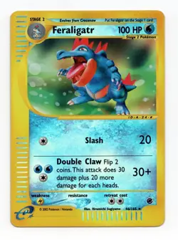 Pokemon TCG - Feraligatr - 46/165 - Reverse Holo - Expedition [Moderate Play] - Image 1
