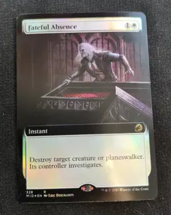 Fateful Absence - Foil - Extended Art - MID - NM Unplayed - EN - 328 - Image 1