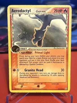 Aerodactyl 35/110 Uncommon Holon Phantoms Pokemon Heavily Played - Image 1