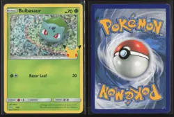 Bulbasaur 001/025 Promo McDonald's 25th Anniversary Pokemon Holo NM - Image 3