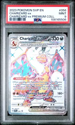2023 POKEMON SVP EN-SV BLACK STAR PROMO #056 CHARIZARD EX PSA 9 - Image 1