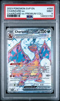 2023 POKEMON SVP EN-SV BLACK STAR PROMO #056 CHARIZARD EX PSA 9 - Image 1