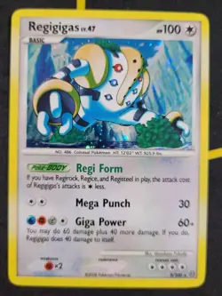 Regigigas 9/100 Holo Rare Pokemon TCG Stormfront - Image 1