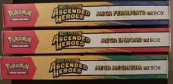 Pokemon TCG Ascended Heroes Mega ex Box Bundle Feraligatr Emboar Meganium Set - Image 3