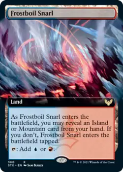 [1x] Frostboil Snarl - Extended Art Near Mint, English Strixhaven Extras MTG Mag - Image 1