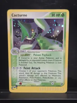 Cacturne 2/100 Sandstorm Holo SWIRL 🌀 EX Era LP Pokemon 🥋✨ - Image 1