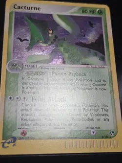 Cacturne 2/100 Sandstorm Holo SWIRL 🌀 EX Era LP Pokemon 🥋✨ - Image 5
