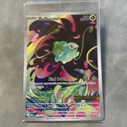 Bulbasaur Pokemon Mega Evolution Illustration Rare STAMPED 133/132 Sealed promo - Image 1