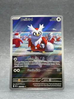 Pokemon - 152/132 Delibird ME01 Mega Evolution Illustration Rare NM TCG - Image 1