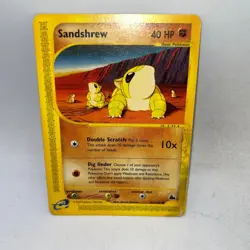 Sandshrew 92/144 Common Skyridge Pokemon Damaged - Image 1